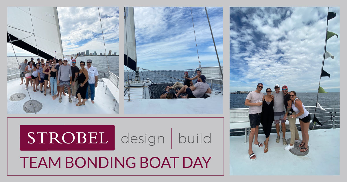 Strobel Design Build Team Bonding Boat Day